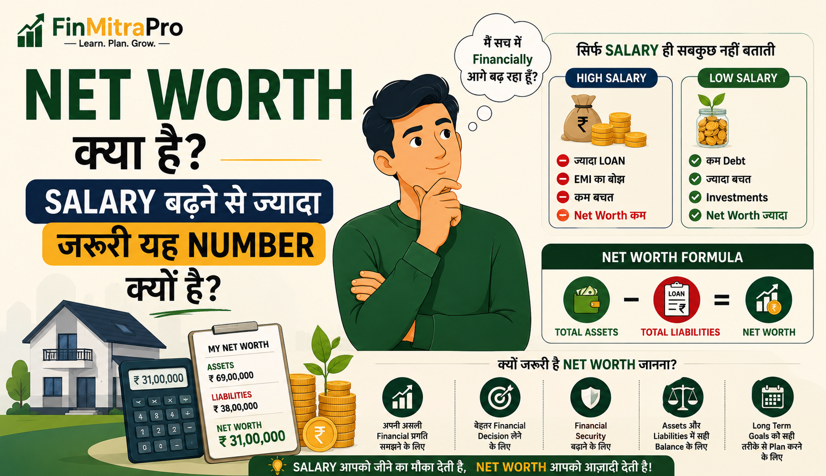 Net Worth क्या है? Salary बढ़ने से ज्यादा जरूरी यह Number क्यों है?