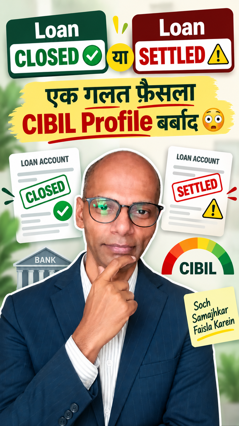 Loan Closure vs Settlement — CIBIL/Credit Profile पर क्या असर पड़ सकता है? | FinMitraPro