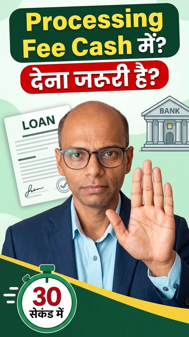 Loan Processing Fee Cash में माँगी? क्या देना जरूरी है और Payment कैसे Verify करें | FinMitraPro