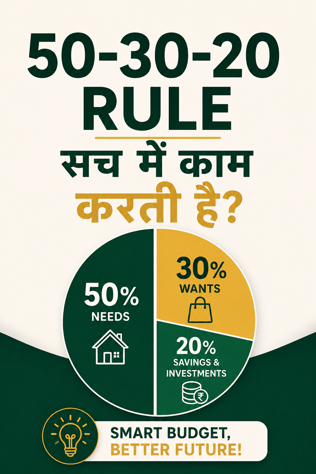 50-30-20 Budget Rule क्या सच में काम करती है? | FinMitraPro
