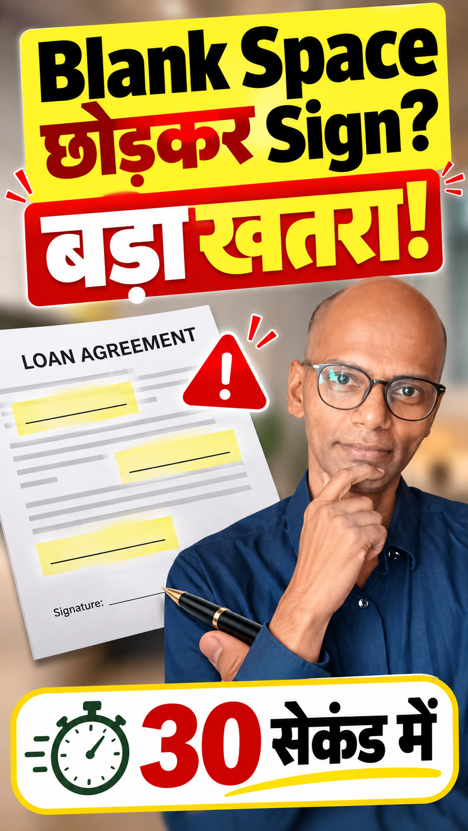 Loan Agreement में Blank Space? Sign करने से पहले सावधान! ⚠️