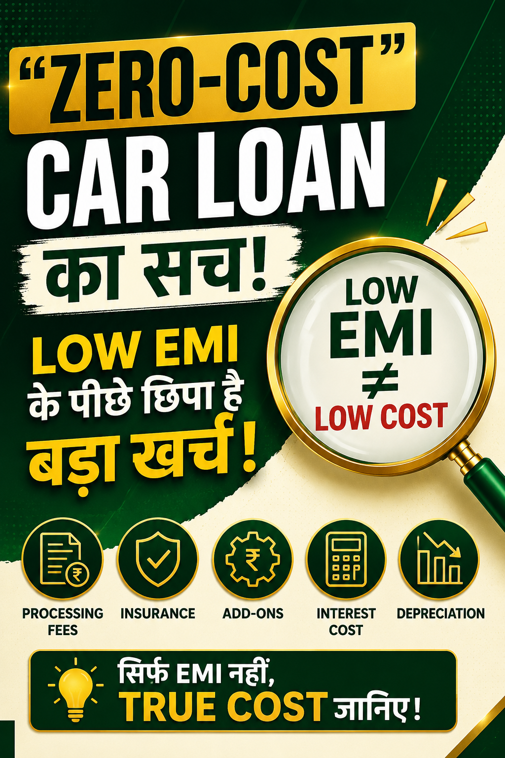 Zero-Cost Car Loan का सच: Low EMI के पीछे छिपी Total Cost | FinMitraPro