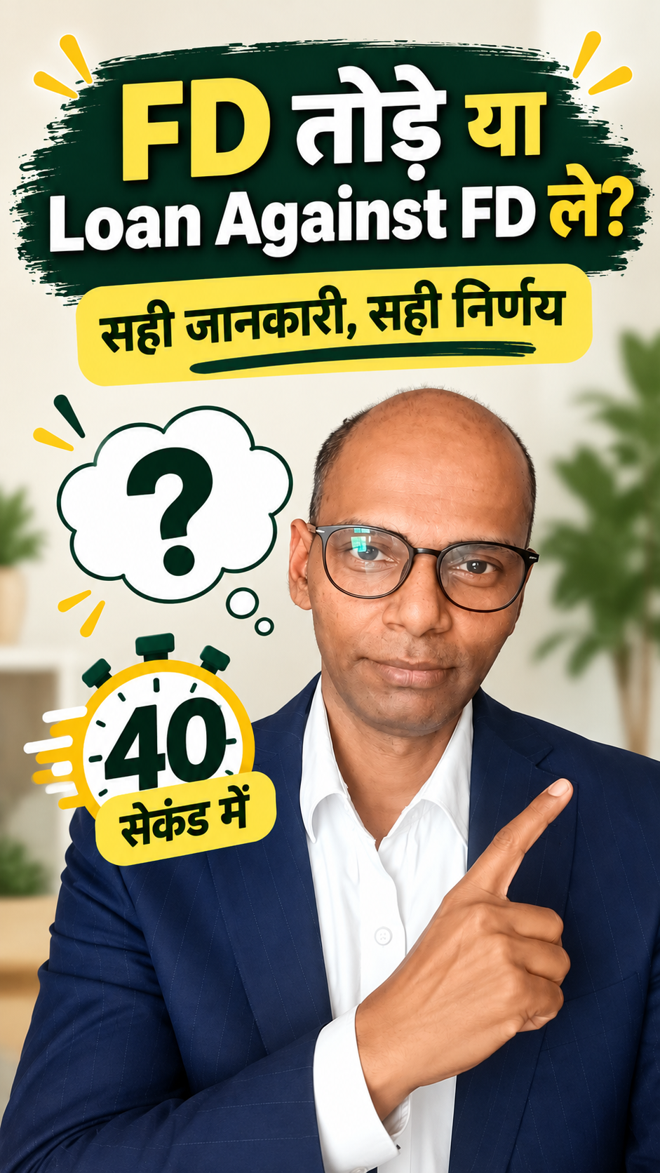 FD तोड़ें या Loan Against FD लें? कौन सस्ता पड़ेगा? Cost Comparison | FinMitraPro